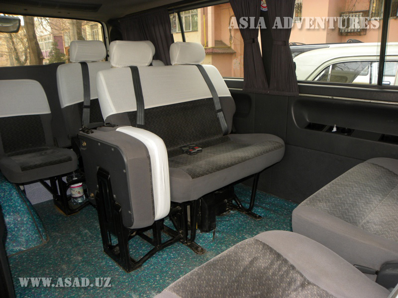 Travel minibus Ssang Yong Istana, 10 seats, a/c, audio, seat belts